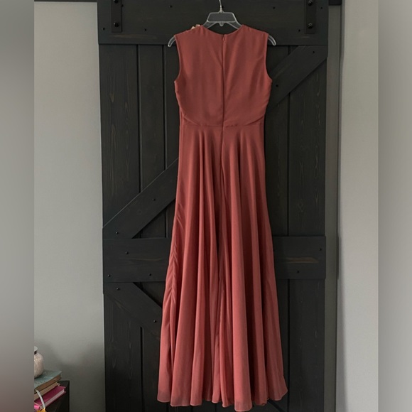 Rusty Pink Dress | Sequin Neckline - Picture 3 of 7